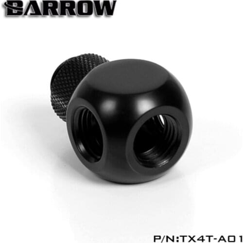 Barrow G1/4" 4-Way Rotary Fitting Water Cooling TX4T-A01