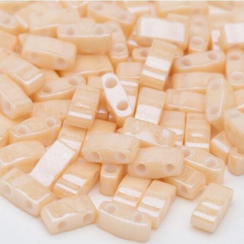 Taidian Miyuki Half Tila Beads For DIY Handmade Jewelry Bracelet Japanese Glass beads HTL 5x2.3x1.9MM