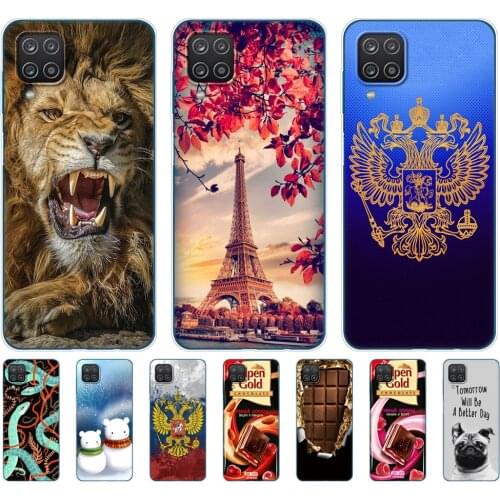 For Samsung A12 Case 6.5 inch Soft Silicon Tpu Back Phone Cover For Samsung Galaxy A12 GalaxyA12 A 12 SM-A125F a125 Coque Bumper