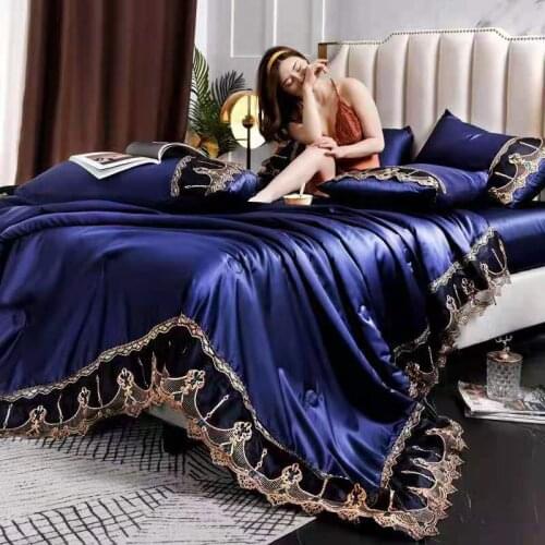 European And AmericanStyleType Water Washing Silk Summer Air Conditioning Quilt Comfortable And Cool Breathable Summer CoolQuilt