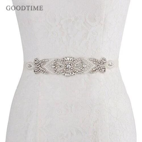 Fashion Crystal Rhinestones Women Evening Party Prom Dresses Accessories Wedding Headwear Belt Waistband Bridal Sashes Belts