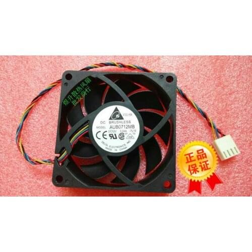 The original Delta AUB0712MB DC 12V 0.24A 7015 70*70*15MM 7cm 4-line PWM mute cooling fan