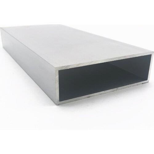 80mm*25mm*2mm square tube aluminum alloy hollow pipe rectangle straight duct vessel 100/200/300/400/500/550mm length