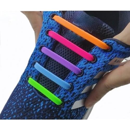 Special Lazy Elastic Shoe Lace 13 Colors No Tie Silicone Elastic Shoelaces for Men Women Lacing Kids Adult Sneakers Shoelaces