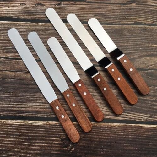 6/8/10 Inch Cake Cream Knife Spatula Stainless Steel Scraper For DIY Cake Smoother Icing Frosting Spreader Pastry Cake Tool