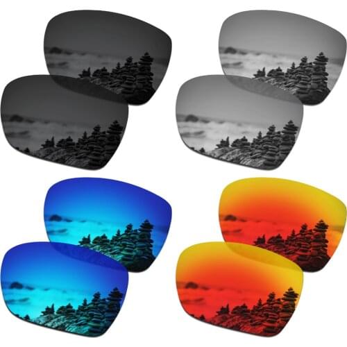 SmartVLT 4 Pairs Polarized Sunglasses Replacement Lenses for Oakley Dispatch 1 - 4 Colors