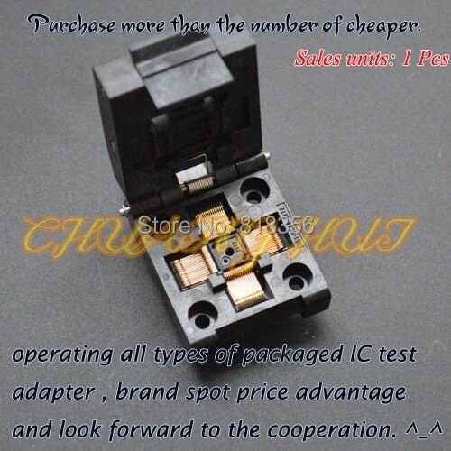 QFP64 TQFP64 test socket IC51-0644-1972 ic socket Pitch=0.4mm Size=7x7mm/9x9mm