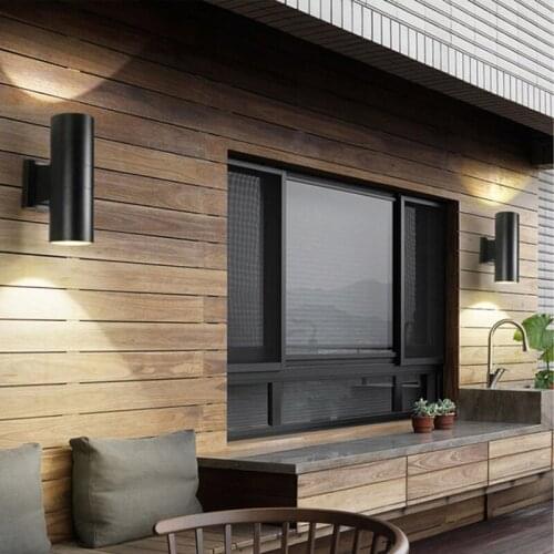 6W 10W 36W Porch Garden Waterproof Home Lighting Outdoor Black Down Outdoor Wall Lamp WJ11