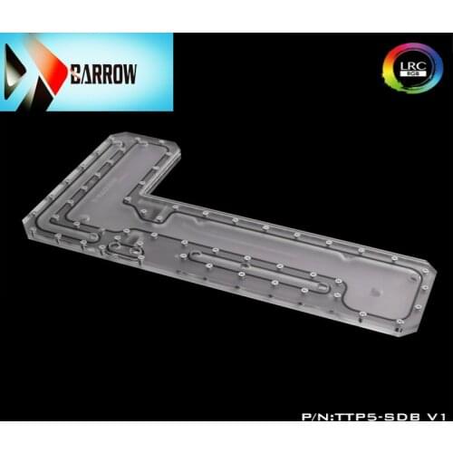 Barrow watercooling waterway board for TT Thermaltake Core P5 case,acrylic Reservoir replace L water tank ,TTP5-SDB V1,heatsink