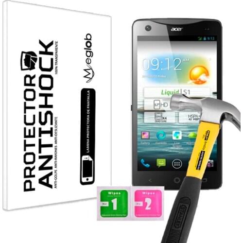 Protector de Pantalla Anti-Shock Anti-Golpe Anti-arañazos Compatible con Acer Liquid S1