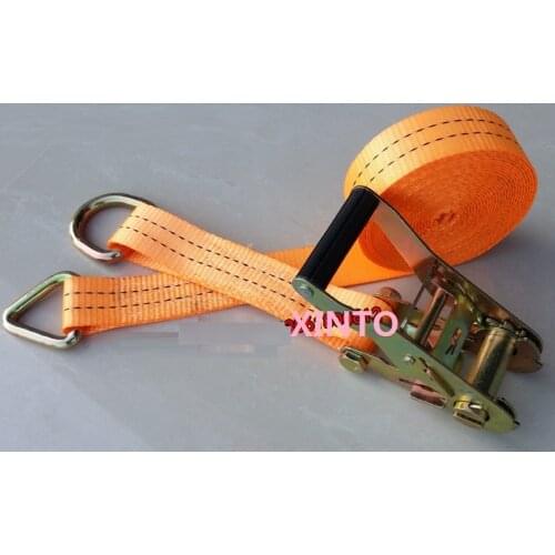1.5",38MM,3T steel frame,6M--10M,D ring,ratchet tie down cargo lashing auto motor shipping package strap belt assembly sling