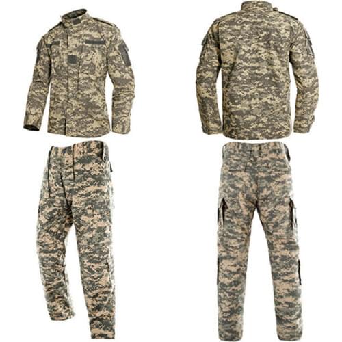 Military Uniform for Male Cambay Jacket+pants 2PCs Camouflage ACU CP Man Special Force Tactical Clothing