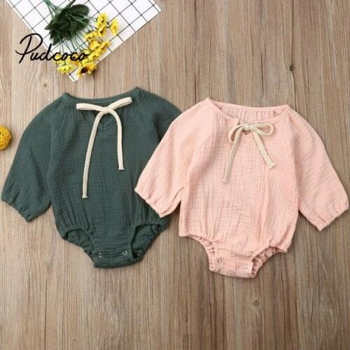 2020 Cute Baby Bodysuits Autumn Spring Newborn Girls Clothing Baby Boys Suit Baby Jumpsuits Toddler Girl Clothes Baby Body Suit