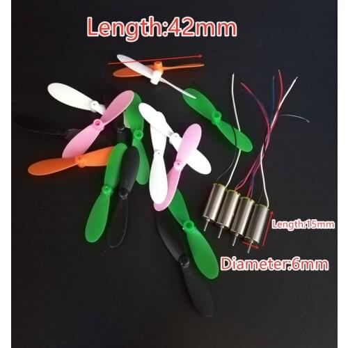 42mm 4.2cm Spare Parts Propeller Blade 615 Coreless Motor for E61 Mini Drone E61HW Mini Drone Quadcopter Spare Parts Accessories