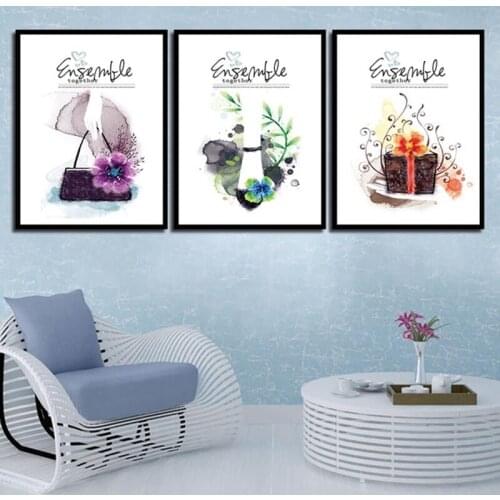 Abstract Landscape Canvas Print Simple Style Painting Nordic Home Decor Posters Wall Art Pictures for Sitting Room Without Frame