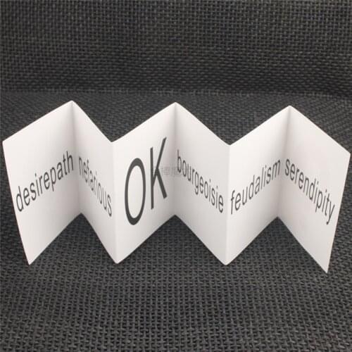 Alphabet Prophecy Magic Tricks Letter Prediction Cards Close Up Street Card Props Illusion Stage Gimmick Illusions Accessories