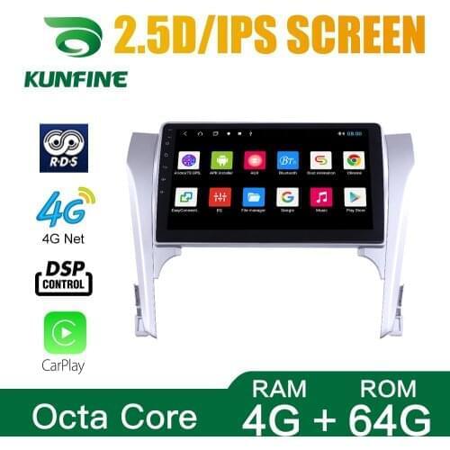 Android Core 1024*600 Octa 10.0 Car DVD GPS Navigation Player Deckless Car Stereo for Toyota Camry 2012 -2017 Radio Headunit