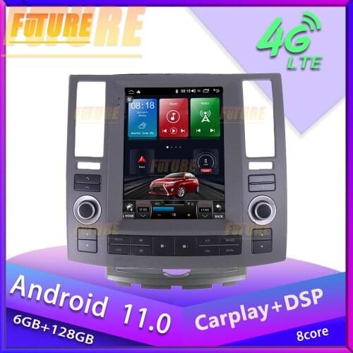 Android 11 For Infiniti FX FX35 FX45 2007-2009 Android Car Radio Stereo Multimedia Player GPS Navigation Touch Screen Head Unit