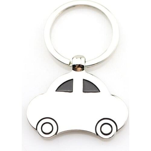 Small Model Beetle Car Pendant Keychain Metal Alloy Key Chain Ring Holder Bag Charm Pendant Keyfob Classic Keyring Jewelry Gift