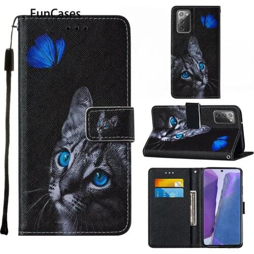 Stars Eyes Case For capa Samsung Note 20 Capinha PU Leather Book Wallet Phone Pouch sFor Samsung Galaxy funda Note 20 Pro 5G