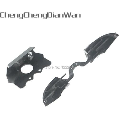 ChengChengDianWan New Silver Stand Left Right LB RB Bumpers Triggers parts For Xbox One xboxone Holder Elite Controller 2sets