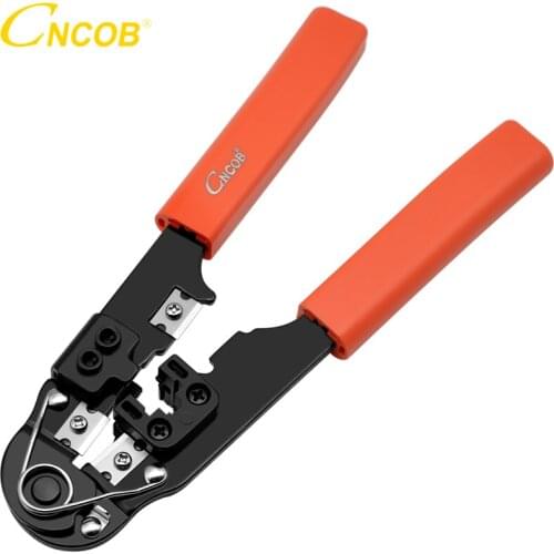 CNCOB All-in-one 8P8C RJ45 Crimp Tool, Stripping, Trimming, Crimp Connectors for Cat5, Cat5e, Cat6 Cables