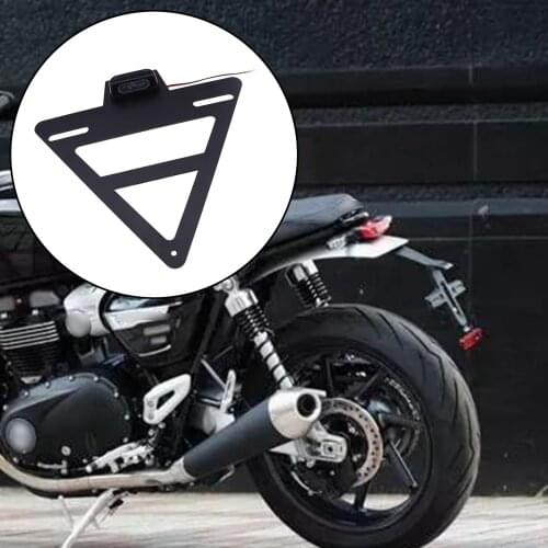 Motorcycle Motorbikes Rear Registration License Plate Holder Mount Accessories Replacement for Thruxton 1200 1200R 19-21