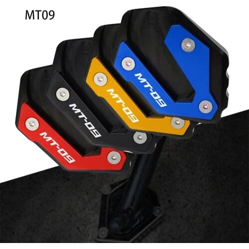 For YAMAHA MT-09/MT09 2013-2021 2020 2019 2018 2017 Motorcycle CNC Kickstand Foot Side Stand Extension Pad Support Plate Enlarge