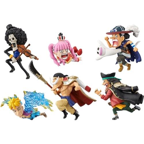 Bandai One Piece WCF Vol.3 Brook Usopp Newgate Marshall D Teach Random 1 Kind of Action Figure Model Toys Collection