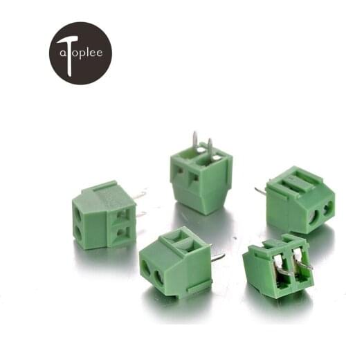 Hot Sale 20/40/100/200pcs 2 Pins 3.5mm Screw-type PCB Female Pluggable Terminal Block Connector Accessories Tool