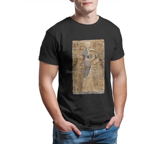 Egyptian Ancient Egypt Culture Thoth -Ancient Ian Deity T Shirt Men Vintage Clothing Top Cool Tshirt Graphic Short Sleeve