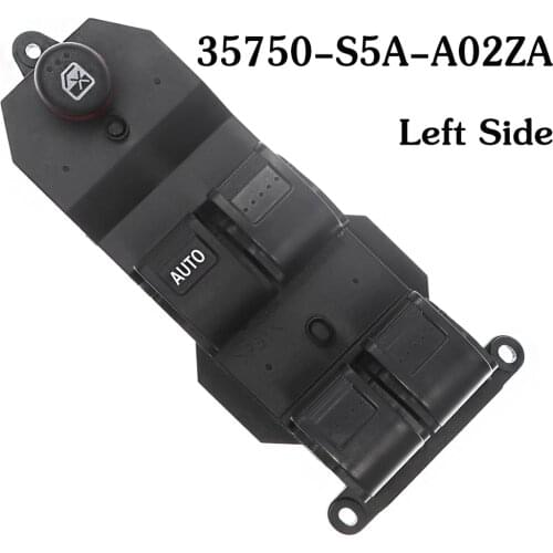 Electric Power Window Master Switch for Honda Civic 2001-2005 35750-S5A-A02ZA Left Side Button Car Styling