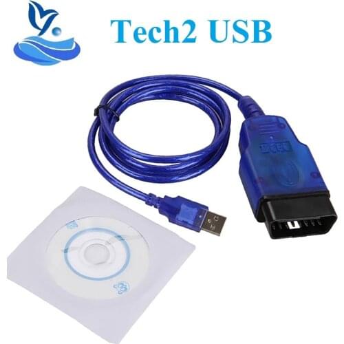 Hot Connectors For Opel Tech2 USB Diagnostic Cables With FTDI FT232 Chip Tech 2 USB Interface Auto OBD2 OBD Scanner Tool