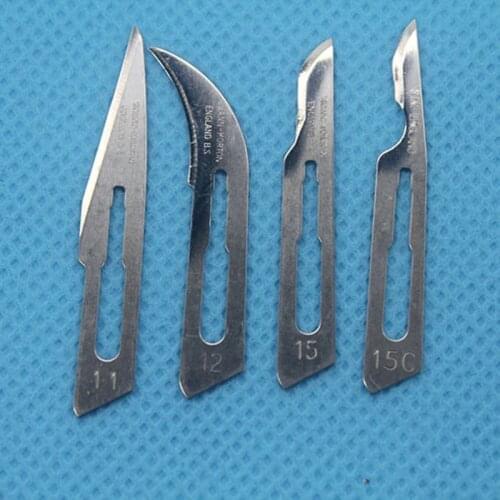 Surgical Blade No. 11 No. 12 No. 15 No. 15C QC Blade For PCB Handicraft Cutting Fingerprint Thread Repair Tool Engraving Blade