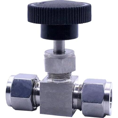 Stainless steel 304 high pressure acid proof crane Adjustable Needle Valve 6mm 8mm 10mm 1/4" 3/8" 1/2" tube OD