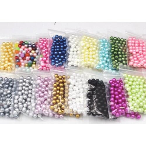 4 6 8 10mm Imitation Pearls Acrylic Round Pearl Spacer Loose Beads DIY Jewelry Making Necklace Bracelet Earrings Accessories