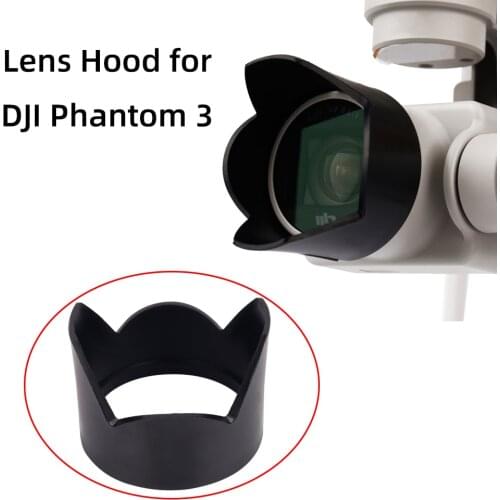 Snap on Lens Hood Sunshade for DJI Phantom 3 Phantom 4 Advanced Professional Standard SE Drone Camera Hood Spare Accessories