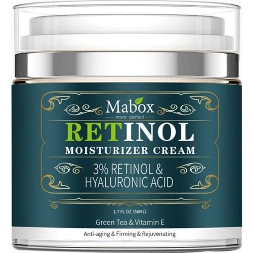 Mabox Skin Care Moisturizer Face Cream Vitamin E Collagen Anti Aging Wrinkles Acne Hyaluronic Acid Whitening Cream Facial Care