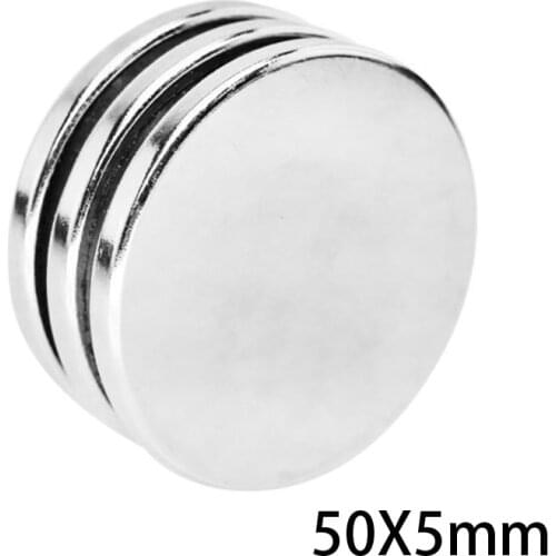 1/2/3/5PCS 50x5 mm Strong Cylinder Rare Earth Magnet 50mmx5mm Round Neodymium Magnets 50x5mm Big N35 Disc Magnet 50*5 mm