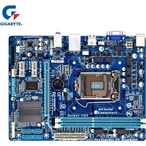 Gigabyte GA-H61M-DS2 Motherboard LGA 1155 DDR3 16GB For Intel H61 H61M-DS2 Desktop Mainboard SATA II Micro ATX Systemboard Used