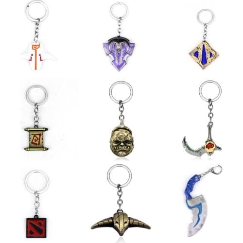 Dota 2 keychain Pudge Toys set New Game Dota2 Weapons Sword Talisman Props Ornaments Car Styling Decor Gift for Player Game Gift