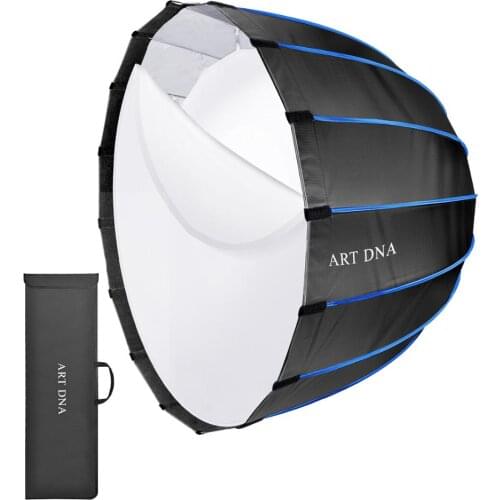 Neewer Deep Parabolic Softbox Bowens Mount Quick Set-Up Hexadecagon Softbox, 2 Layers Diffuser for Studio Light Speedlite Flash