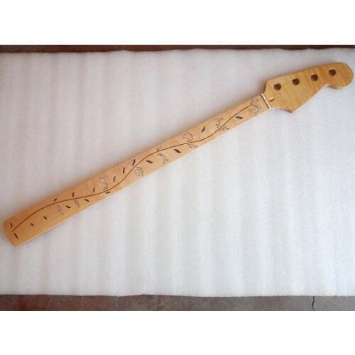 New Maple wood Fretless 4 string Bass Guitar Neck 24 Frets