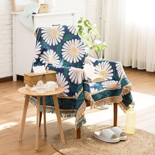 American style Throw Blanket for Sofa Couch with Decorative Tassels Picnic Mat Tapestry Sofa Cover Cushion Tablecloth tapestry