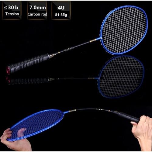 1 PCS Carbon Fiber Badminton Racket Professional Training Racquet With String Bag 4U 22-30LBS Sports Mens Z Speed With Gift