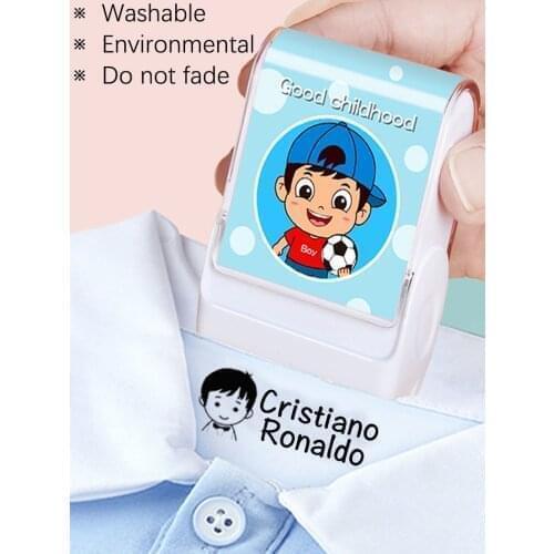 Custom-Made Stamp Baby Boys Girls DIY Toys For Children Customized Sticker Name Seal Student Clothes Chapter No Fade Security 00