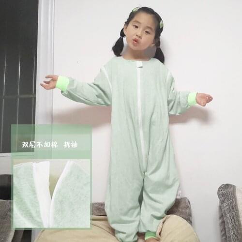 Girl Baby Sleeping Bag Pure Cotton Split Leg Spring Summer Sleep Sack Prevent Kicking Quilt Saco De Dormir Baby Products BK50SD