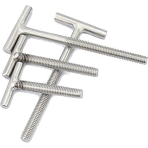 2pcs M8*80mm*D8*40mm T-shaped welding screw T-bolt corrosion resistant 304 stainless steel