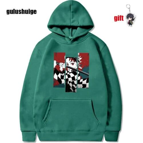 Manga Kimetsu No Yaiba Men Demon Slayer Hoodie nezuko Harajuku Anime Japan Kawaii Unisex Tanjirou Kamado Cartoon Sweatshirt Male