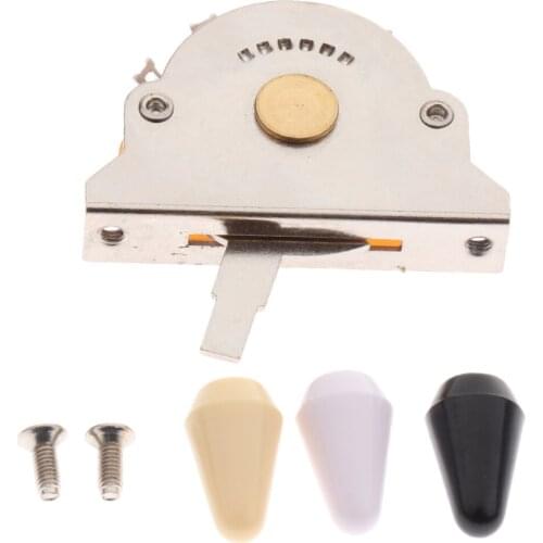 1 Set Alloy 5-Way Pickup Selector Switch W/ Tips For Electric Guitar